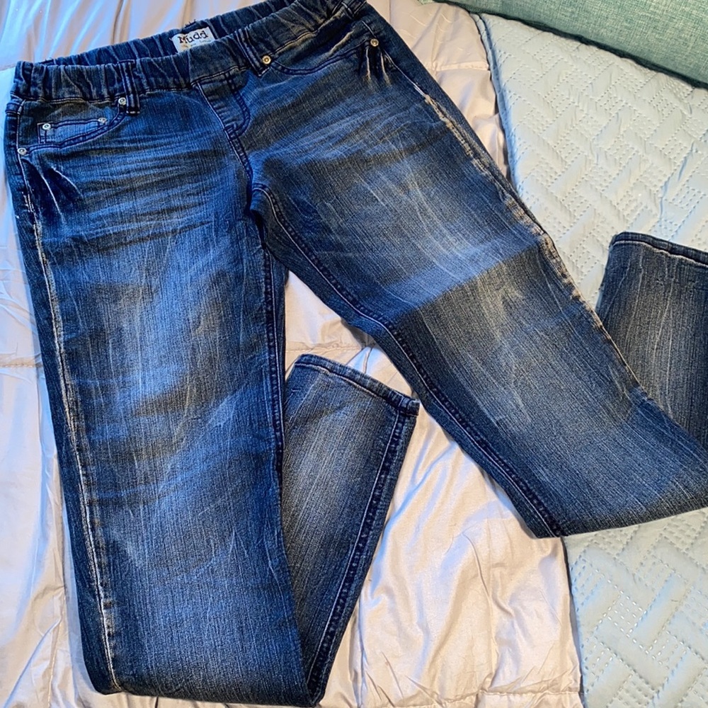 Mudd jeggings dark wash faux pockets NWOT